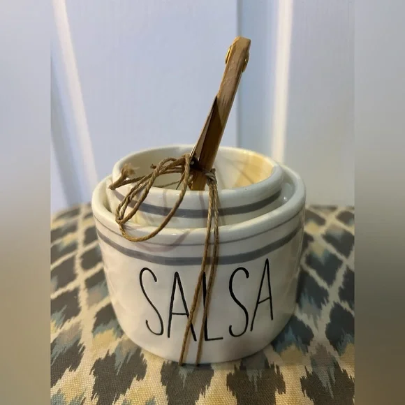 NWT Mud Pie Salsa Guac Nesting Bowl Set. Zesty Spicy. Great gift! - Picture 3 of 5